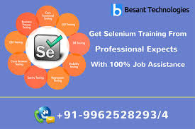 Learn Selenium Testing From Experts Rated As No 1 Testing Institute In Chennai Reach Us Besant Technologies Selenium Regression Testing Software Testing