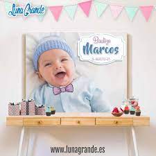 Pon fondos para fotografías online en tus fotos con el editor de fondos, tienes decenas para escoger y de muchas. Fondo Mesa Dulce Bautizo Foto Luna Grande Photocall