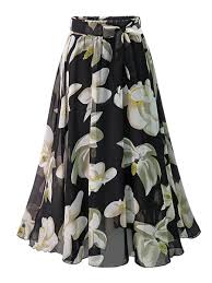 They say the earth laughs in flowers. Buy Women S A Line Skirt Vintage Floral Pattern High Waist Skirt Skirts At Jolly Chic