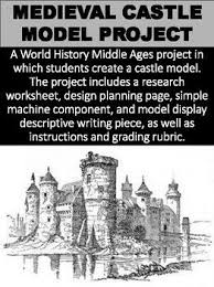 Medieval Castle Model Project Webquest Medieval Castle Descriptive Writing