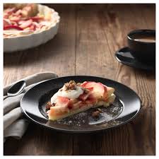 Vardagen Side Plate Dark Gray Ikea In 2020 Side Plates Ikea Vardagen European Breakfast