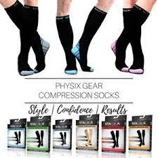 Physix Gear Compression Socks For Men Women 20 30 Mmhg Best Graduated Athletic Fit For Run Compression Socks Mens Compression Socks Sports Compression Socks