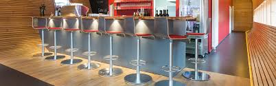 A cool addition to your breakfast bar, counter or kitchen island, this hatton wooden bar defined by a smooth saddle seat and tapered legs, this modern stool makes the ideal. Bar Stools For The Food Service Industry And Hotels Go In Shop Go In Middle East