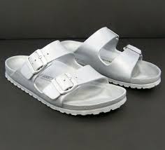 Birkenstock Arizona Essentials White Birkenstock Unisex Arizona Essentials Eva Sandals Slip On Size 40 W 9 M 7 Grey Birkenstock Slides Casual Grey Birkenstocks Birkenstock Sandals