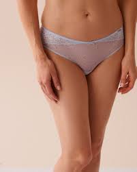 Scalloped Trim Lace and Mesh Cheeky Panty - Cherry Blossom Garden | la Vie  en Rose