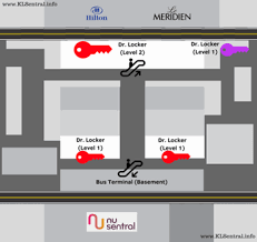 Putrajaya sentral obejmuje również inne multimodalne usługi transportowe poza stacją erl, która obejmuje niedokończoną stację putrajaya monorail (obecnie opuszczoną), centrum taksówek i węzeł autobusowy (obecnie używany przez. Travel Luggage Storage Service And Lockers In Kuala Lumpur