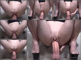 Super Long Dildo | Bathroom Sex - Large Piercing Labia Teen Girl  Maxeengreen Realistic Dildo Fully Vaginal Rides