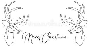 Continuous Line Drawing Of Santa Claus Sitting On A Sleigh With Reindeer Vector Sponsored Claus Line Drawing Continuous Line Drawing How To Draw Santa