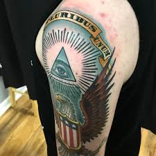 Everything is hand drawn and one of a kind.our after working at a number of shops in the orlando area, it became chino and edgar's dream to create a unique and original tattoo parlour with a strong. American History Tattoo By By The Best Tattoo Artist In Ct Cracker Joe Swider History Tattoos American History Cool Tattoos