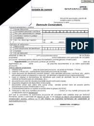 * cerere de solicitare a autorizarii provizorii a circulatiei, conform anexei * copia dovezii de efectuare a asigurarii obligatorii * taxa de * copii ale actelor de provenienta si proprietate; Cerere Numere Provizorii Pdf