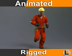 Construction Worker 3d Model Model Construction Worker 3d Model