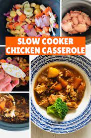 The Easy Way To Make Chicken Casserole In A Slow Cooker Recipe Slow Cooker Chicken Casserole Slow Cooker Casserole Slow Cooker Chicken