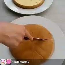 repost from tariflimutfak volkan pasta begenip takip etmeyi unutmayin tariflimutfak via yemek askim 1 adet hazir pasta keki ic food desserts fruit