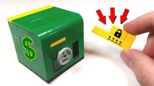 Be careful not to cut your fingers! How To Make A Lego Safe With Key Card Lego Safe Tutorial Youtube