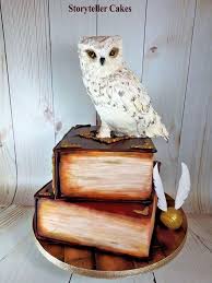 Harry Potter Owl Book Cake By Storyteller Cakes Harry Potter Birthday Cake Harry Potter Owl Harry Potter Book Cake