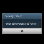 So beheben sie den parsingfehler. Verifizieren Und Installieren Apps Installieren Nicht Mehr