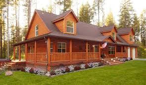 This Was A Custom Cape Cod Style Modular Home That Was Given A Cabin Appearance With The Log Sidi Victorian House Plans Farmhouse Plans Log Cabin Modular Homes