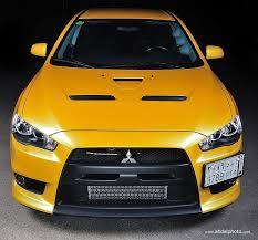 the first yellow evo x from ksa evo x mitsubishi lancer evolution evo