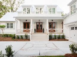 Today S Dream Home Is A Pretty Coastal Farmhouse Featuring Crisp White Wood Siding Warm Wood French Modern Farmhouse Exterior House Exterior Cottage Exterior
