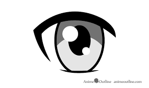 A talisman charms against the evil. How To Draw Female Anime Eyes Tutorial Animeoutline