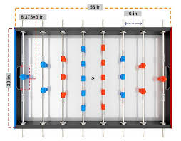 A Standard Foosball Table Foosball Table Design Foosball Table Diy Foosball