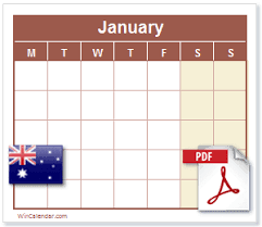 Australia 2021 calendar printable pdf for year 2021 with public national holidays. Free 2021 Au Calendar Pdf Printable Calendar