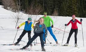 Shift your weight over to one foot, swinging the opposite foot backward and opposite arm forward to counterbalance one another. 8 Places Seattle Families Can Go Cross Country Skiing
