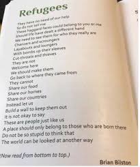 Pin By Ralph Mccluggage On Poetry World Refugee Day Honeymoon Stage Words