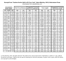 foot size tables kateatherley com socks knitted and