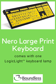 Nero Large Print Usb Keyboard In 2020 Large Prints Keyboard Pc System