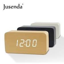 Cube Wooden Clock Voice Control Digital Alarm Clock Radio Led Light Clock Electronic Table Watch Nixie Wood Bedside Alarm Clock Radio Alarm Clock Wooden Clock