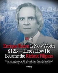 𝗣𝗚𝗠𝗡 𝗘𝘅𝗽𝗹𝗮𝗶𝗻𝘀 how Enrique Razon built a $12B empire by  controlling ports, power, and the nation's backbone. While others grabbed  headlines, he quietly acquired the systems everyone else depends on. From  global