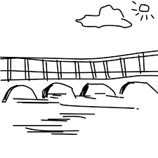 Connect them at the bottom with a v shaped line. How To Draw Bridge Au9z8ysi1 Png Step By Step Drawing