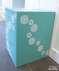 For you to repair or replace a new file cabinet lock, the cabinet has to be open. One Bliss Fully Flowered Chalk Painted Stencilled Filing Cabinet The Happy Housie