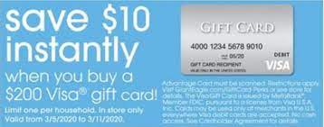 Maybe you would like to learn more about one of these? Expired Giant Eagle Save 10 When Buying 200 Visa Gift Card Limit 1 In Store Only Gc Galore