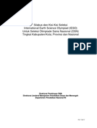 Silabus osn biologi teori dan prak 2018. Silabus Osn Kebumian 2021 Pdf Ilmusosial Id