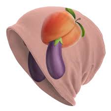 Komik gıda Porno şeftali patlıcan tasarım kaput şapka örgü şapka erkekler  kadınlar Hip Hop Unisex sıcak kış Beanies lies kasketleri Caps - AliExpress