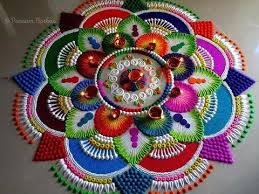 Big Rangoli For Diwali Colorful Attractive And Unique Rangoli Design For Festi Simple Rangoli Border Designs Free Hand Rangoli Design Rangoli Designs Flower