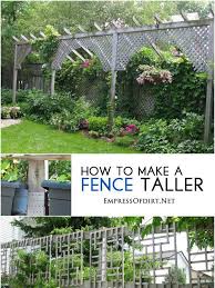 How To Make A Fence Taller For Better Privacy Empress Of Dirt Privacy Landscaping Fence Landscaping Backyard Landscaping