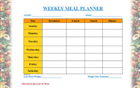 Meal Planner Template