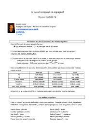 El panadero hizo el pan en la madrugada. Tout Savoir Sur Le Passe Compose En Espagnol Pdf Espagnol Pas A Pas