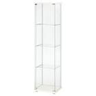 DETOLF Glass-door cabinet, white16 3/4x64 1/8 " (43x163 cm) Ikea Home Decor  | Price Dropper