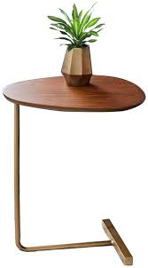 Simple Small Side Table Sofa Bed Solid Wood Side Table Oval Table Computer Table Magazine Table Office Le In 2020 Solid Wood Side Table Side Table Wood Magazine Table