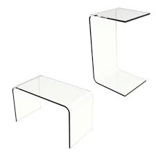 Acrylic Side Table Modern C Style Vertical End Table Or Lap Desk Walmart Com In 2020 Acrylic Side Table Modern Side Table Side Table