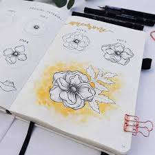A bunch of flowers drawing easy. Flower Drawing Tutorial How To Draw An Anemone Flower Littlecoffeefox
