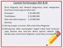 Return on equity (roe) adalah persentase yang digunakan untuk mengukur kemampuan contoh sederhana dari roi dapat kita temukan saat berinvestasi saham sebagai berikut persentase yang stabil. Rumus Retur On Investment Roi Dan Contoh Soal Penerapannya
