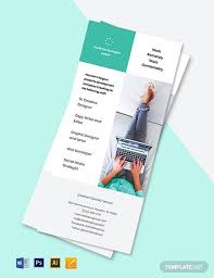 Work From Home Promotion Rack Card Template In 2020 Rack Card Templates Rack Cards Design Rack Card