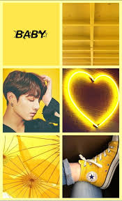 Hd wallpapers and background images. Maknae Yellow Aesthetic Bangtan Bts Collage Maknae Jeon Jungkook Jungkook Hd Mobile Wallpaper Peakpx