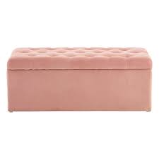 The storage ottoman , in faux suede, is specially designed with an unbeatable combination of function, comfort, and style. Alegra Kids Pink Velvet Storage Ottoman Footstool Designer Sofas 4u