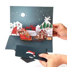 How to make new year 3d pop up card/handmade easy greetings card for happy new year 2020/beautiful handmade happy. Wholesale Christmas Greeting Card Diy Handmade 3d New Year Cards Business Card For Gifts From Qomolangma001 2 47 Dhgate Com